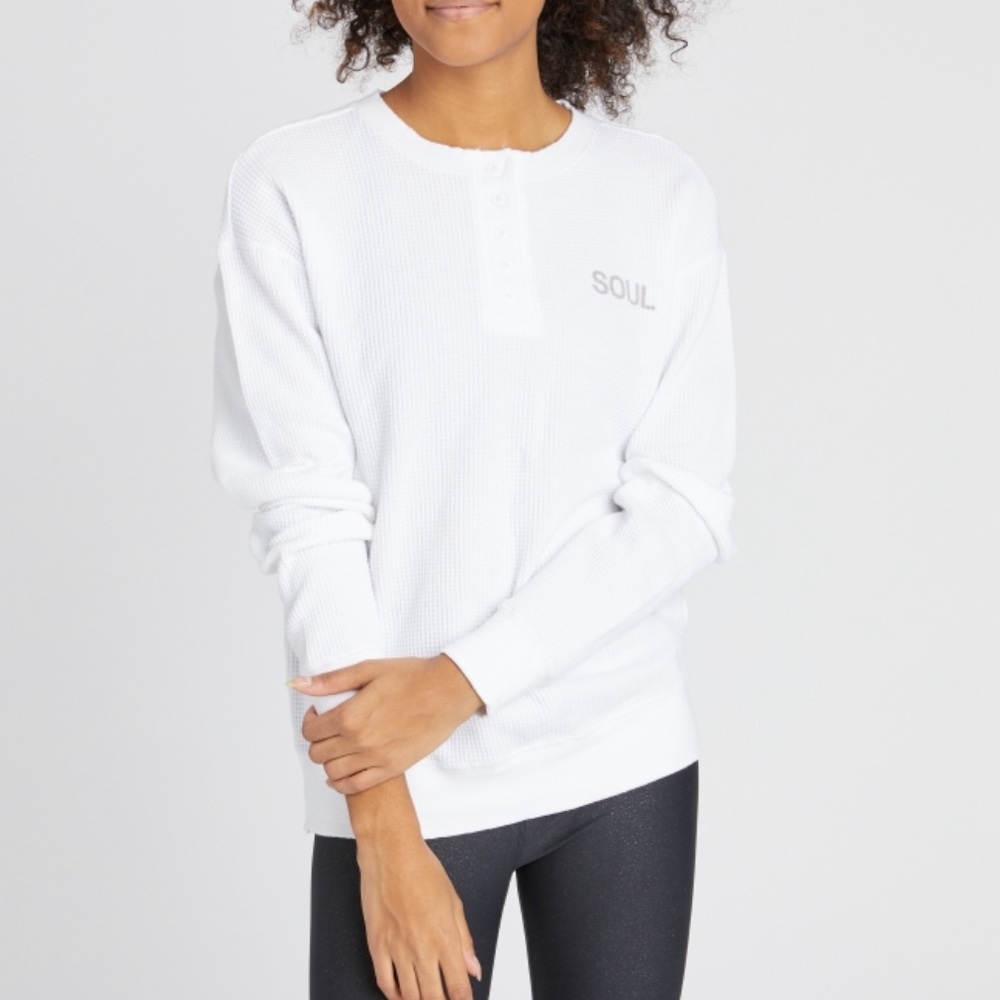 SOULCYCLE henley. Worn once.